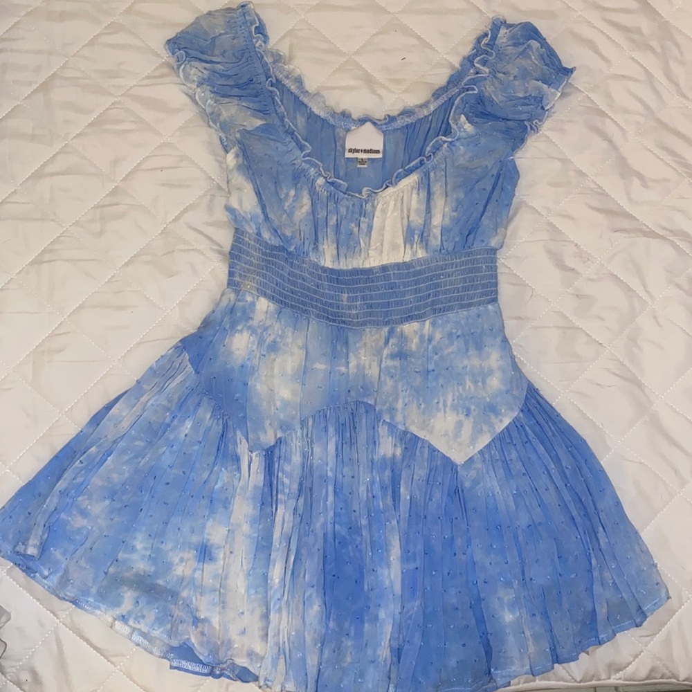 skylar + madison blue dress